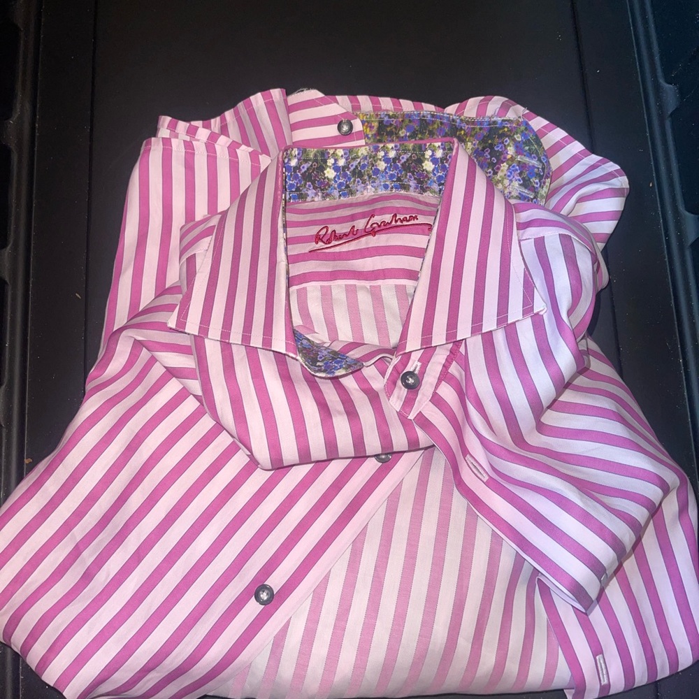Pink Striped Long Sleeve button down